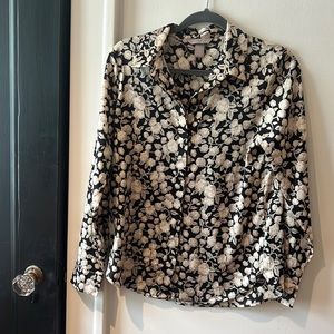 H&M satin floral top